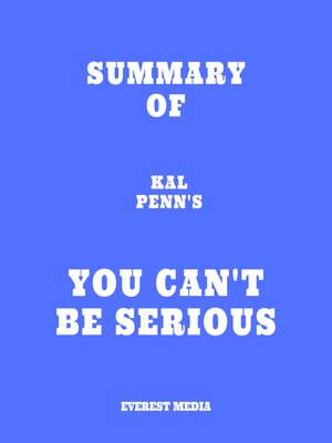 cover image of Summary of Kal Penn's You Can't Be Serious
